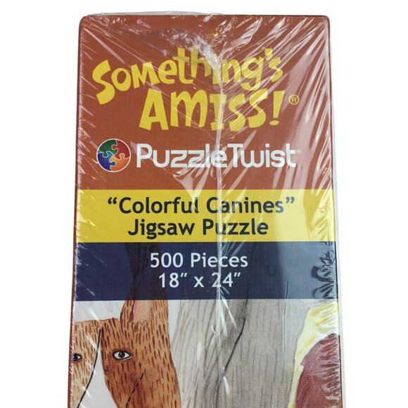 PuzzleTwist "Colorful Canines" 500-Piece Jigsaw Puzzle For Ages 13+ - Picture 2 of 7